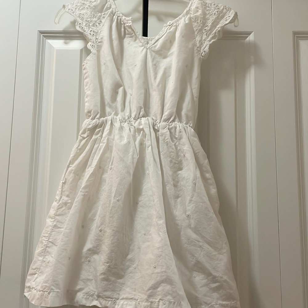Girls white dress.